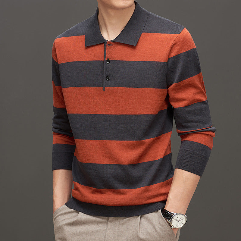 Jacquard slim-fit striktrøje