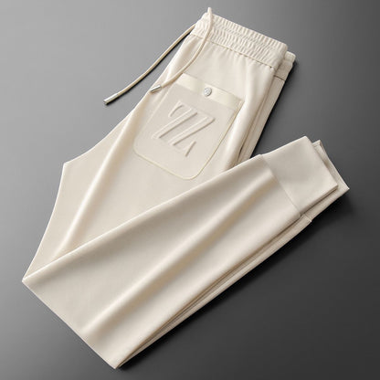 Sporty jogpants med broderi