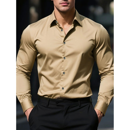 Langærmet Business Casual Skjorte