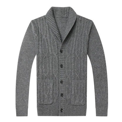 Jacquard-strikket cardigan