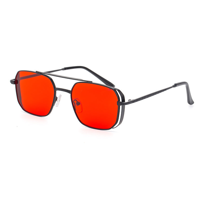 Kvadratisk Steampunk Solbrille