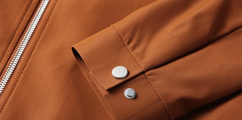 Cargojakke med reverskrave og lynlås