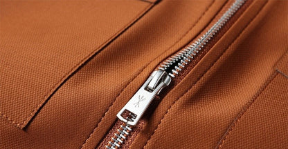 Cargojakke med reverskrave og lynlås