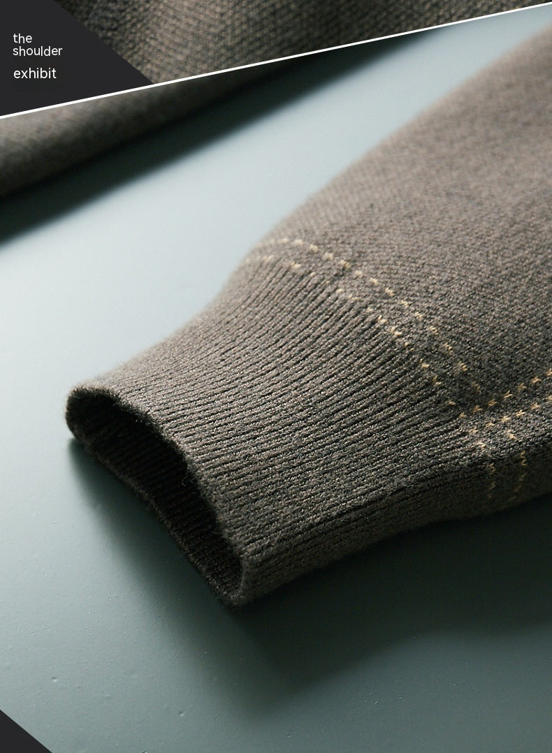 Striktrøje i Uldblanding med Knapper