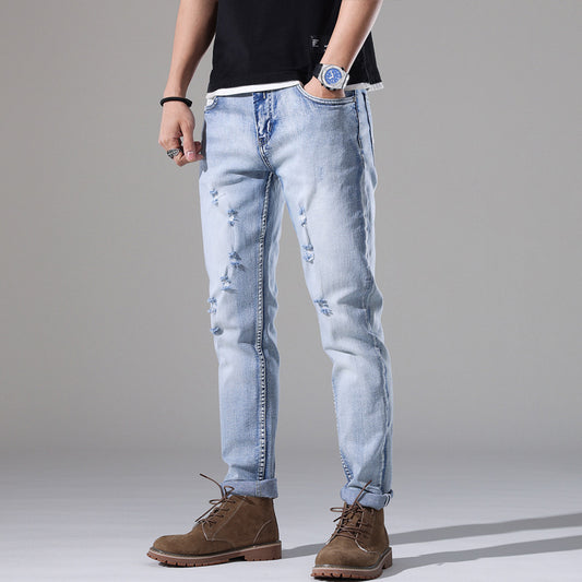 Slim-Fit Ripped-Jeans
