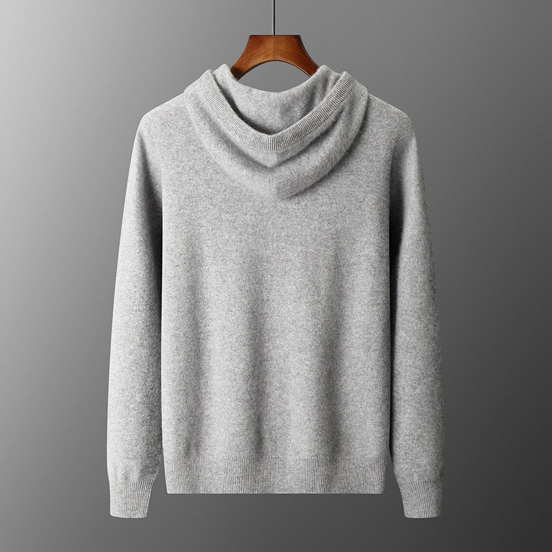 Herre Hættet Strik-Træningssæt – Fritidslook