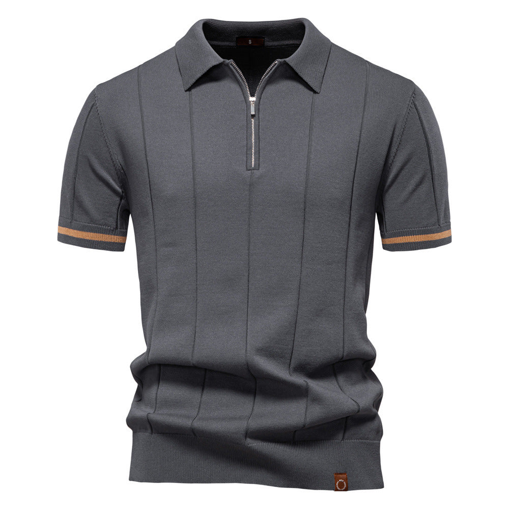 Herre Uld-Poloshirt