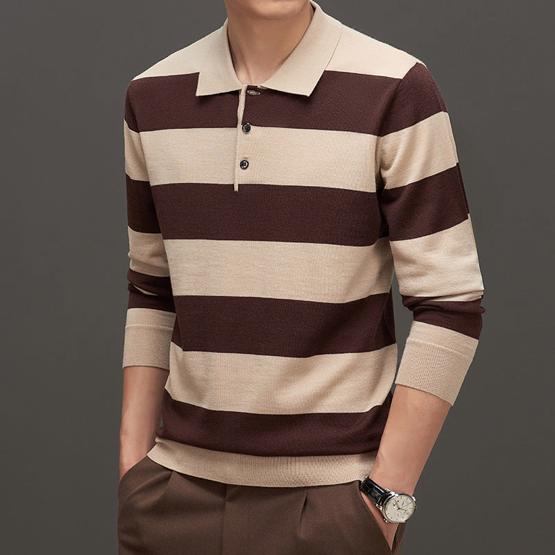 Jacquard slim-fit striktrøje