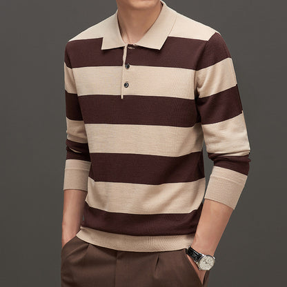 Jacquard slim-fit striktrøje