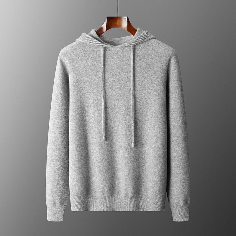 Herre Hættet Strik-Træningssæt – Fritidslook