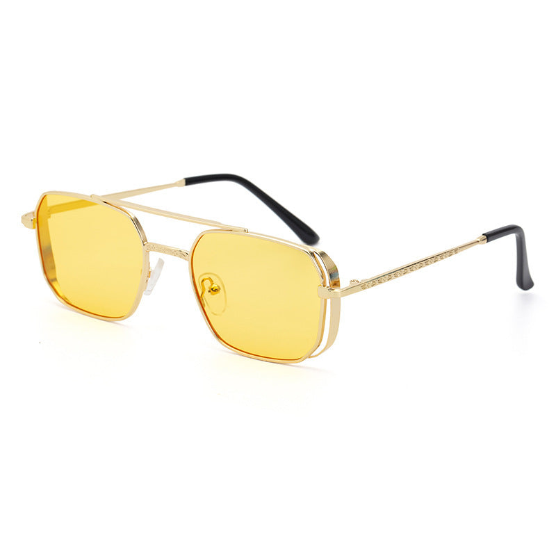 Kvadratisk Steampunk Solbrille