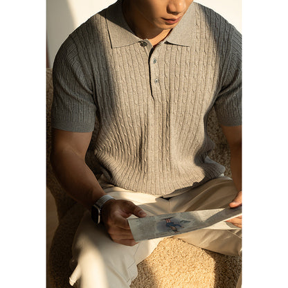 Struktureret strikpolo