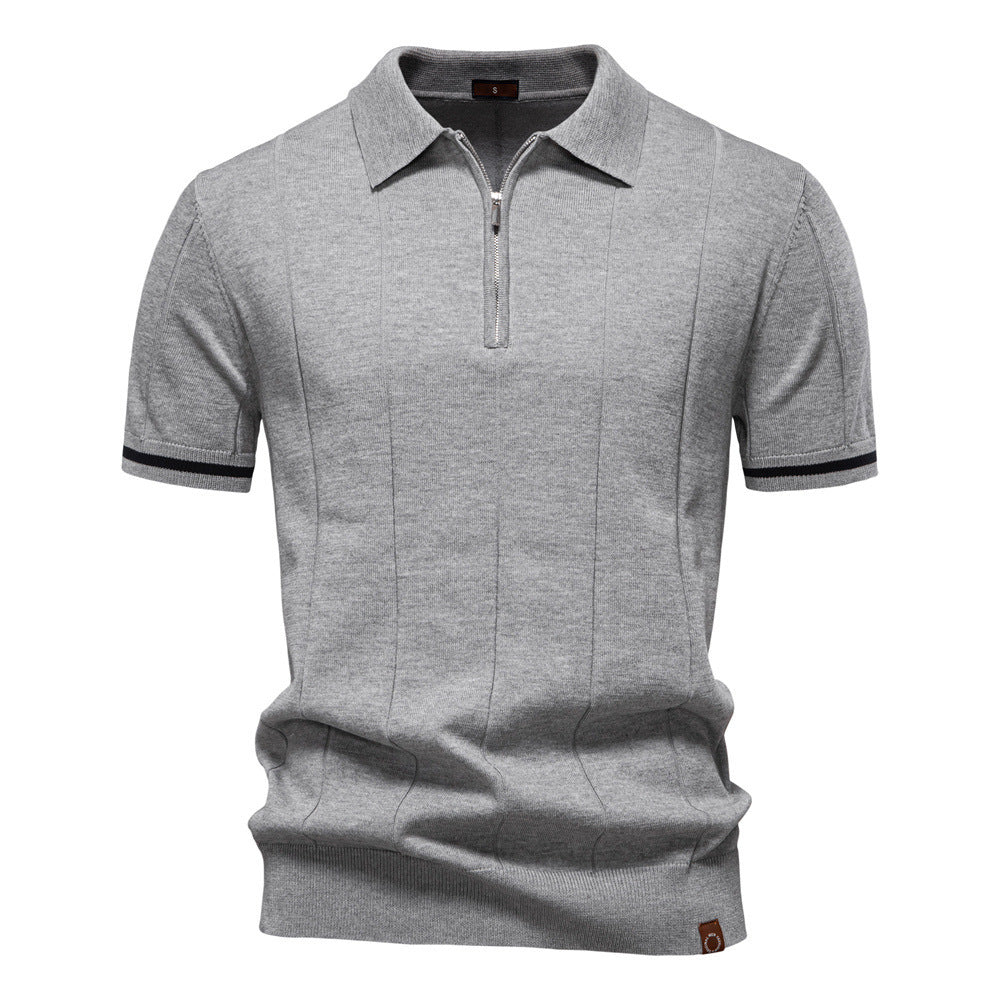 Herre Uld-Poloshirt