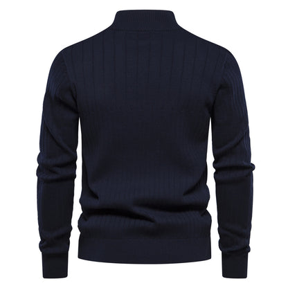 Slim Fit Half-Zip Pullover til Herrer