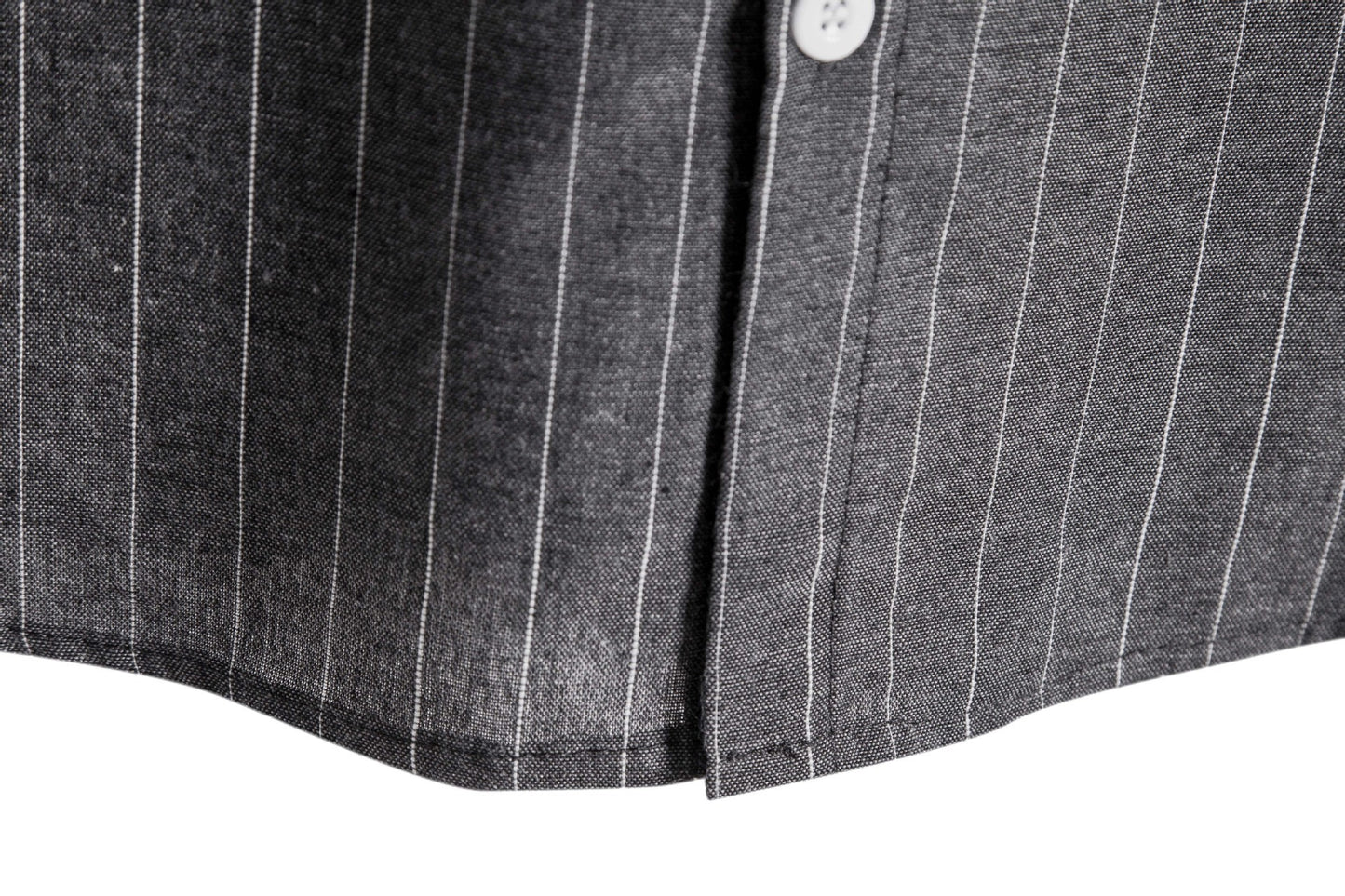 Herre Kortærmet Stribet Skjorte