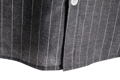 Herre Kortærmet Stribet Skjorte