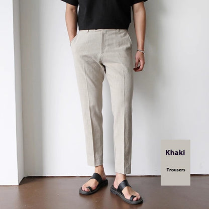 Hør-Bomulds Fritidsbukser