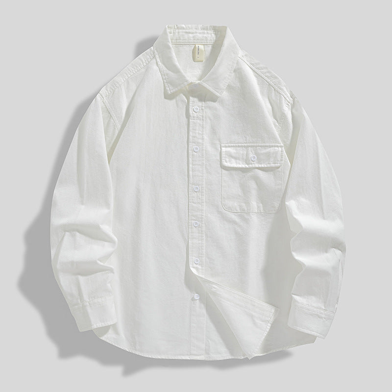 Bomulds-skjortejakke til hverdagsbrug