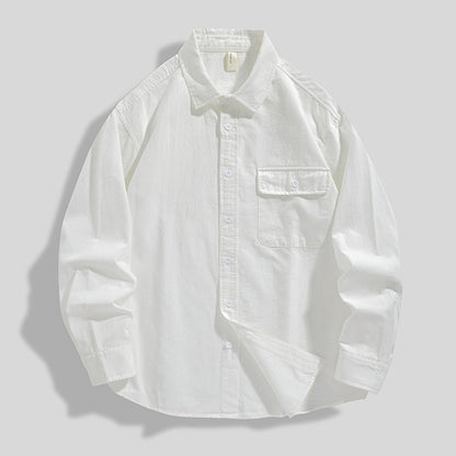 Bomulds-skjortejakke til hverdagsbrug