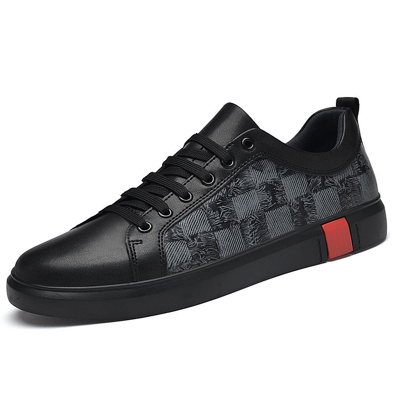 Casual sneakers i okselæder