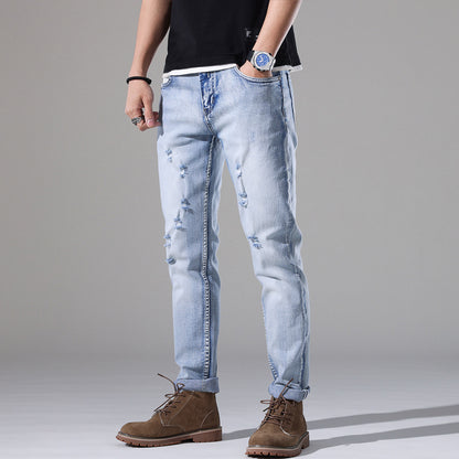 Slim-Fit Ripped-Jeans