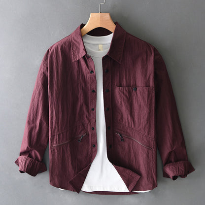 Casual Langærmet Bomuldsskjorte