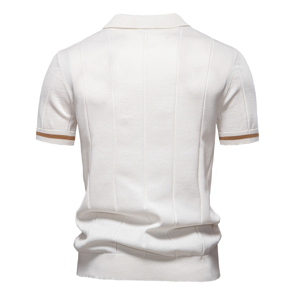 Herre Uld-Poloshirt