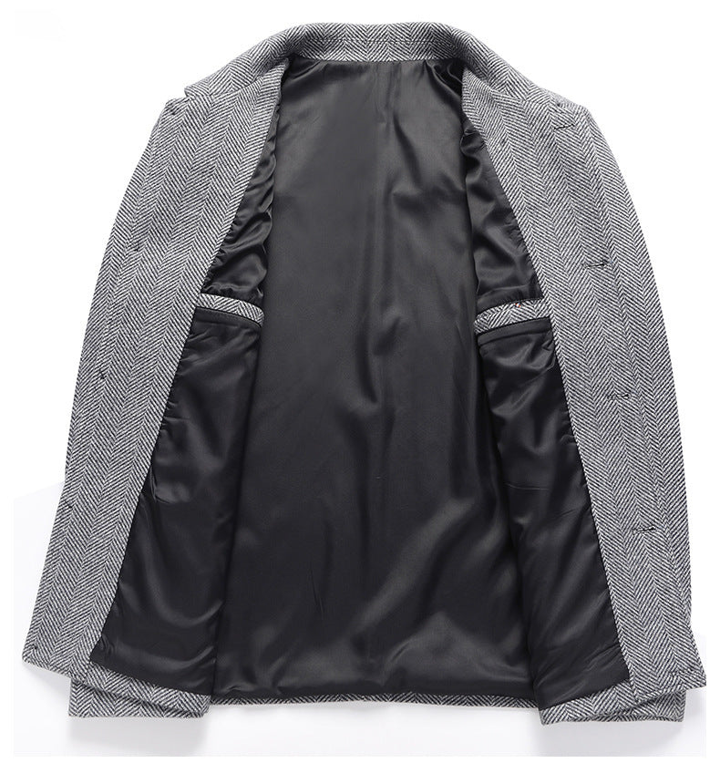 Herre vinterfrakke i uld