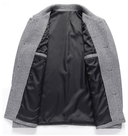 Herre vinterfrakke i uld