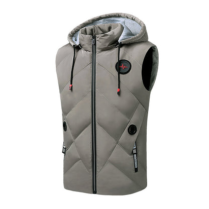 Herre vatteret vest med hætte