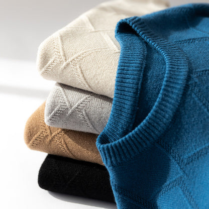 Klassisk tyk kashmirstriktrøje