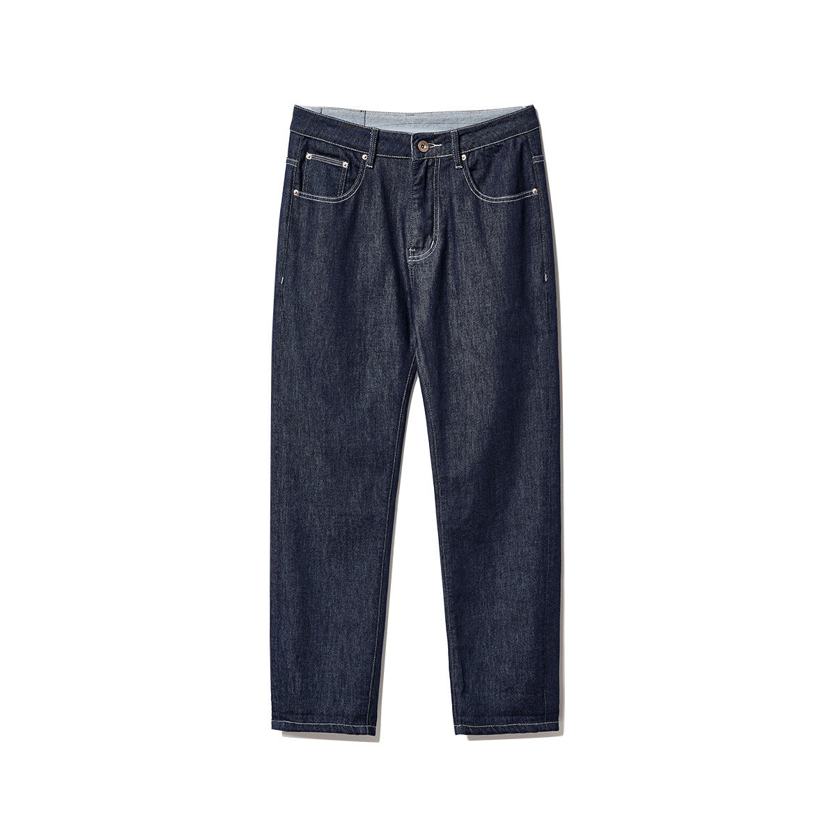 Løse Straight Cropped-jeans