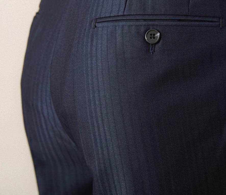 Stribede High-Waist Jakkebukser