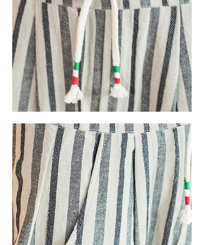 Bomuld-hør oversize bukser