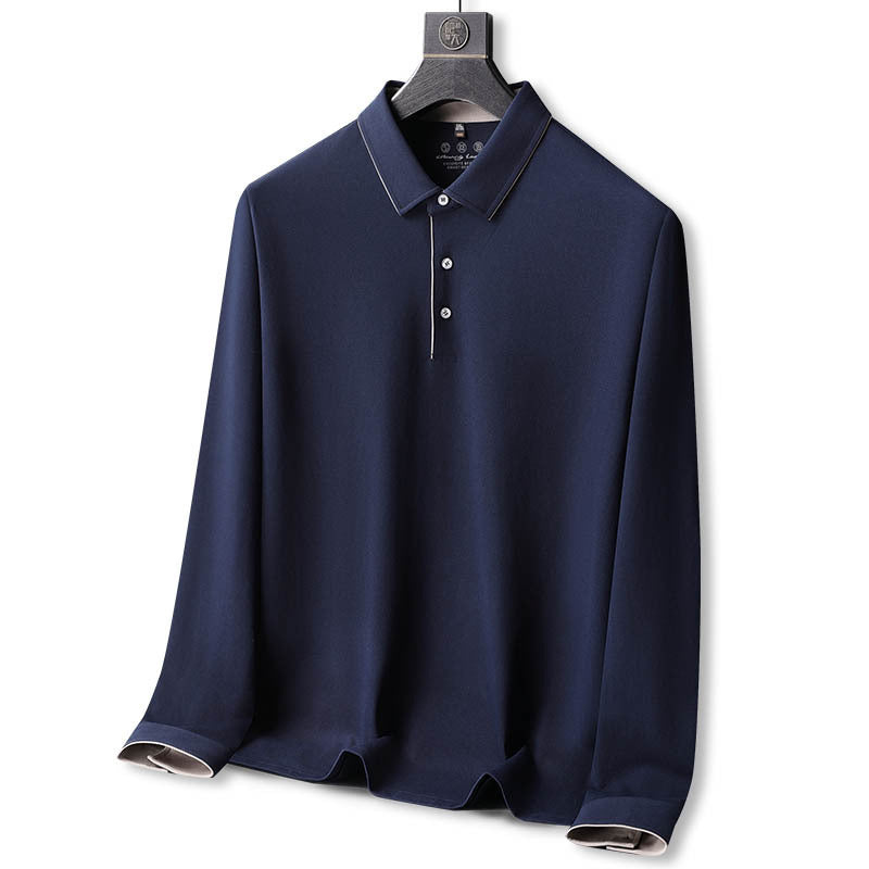 Langærmet polo shirt