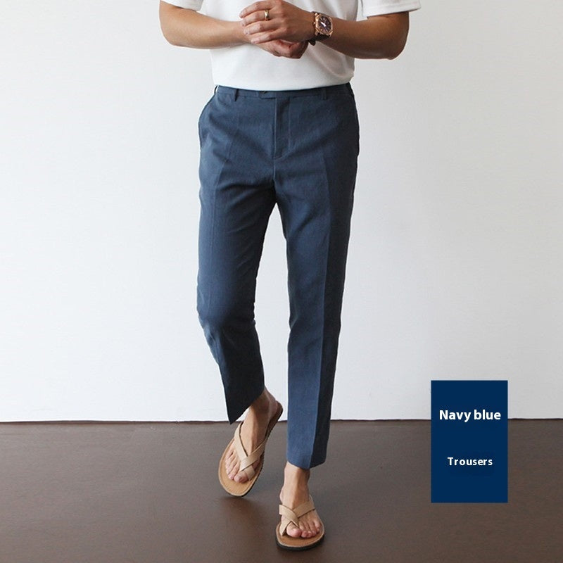 Hør-Bomulds Fritidsbukser