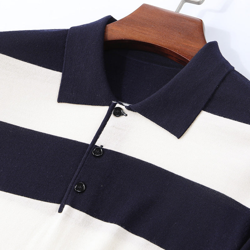 Jacquard slim-fit striktrøje