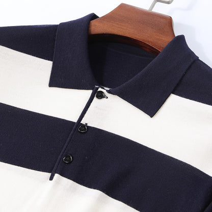 Jacquard slim-fit striktrøje