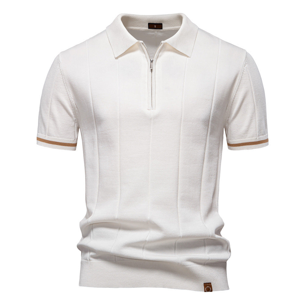 Herre Uld-Poloshirt