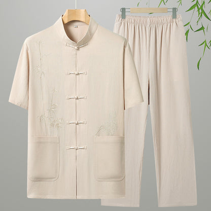 Afslappet Bomulds To-delt Outfit