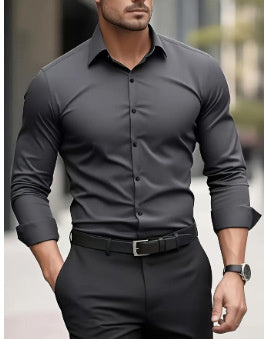 Langærmet Business Casual Skjorte