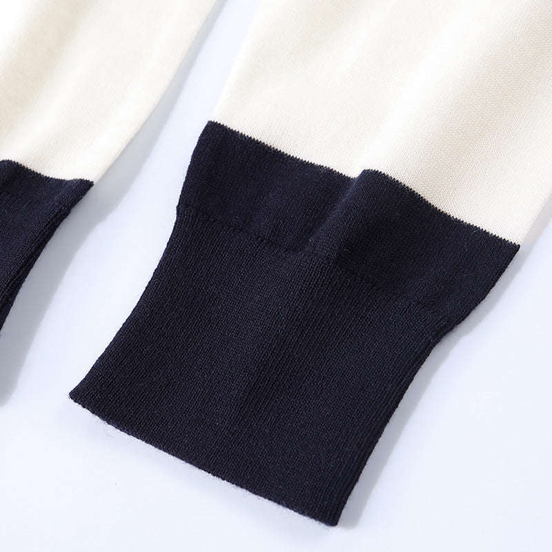 Jacquard slim-fit striktrøje