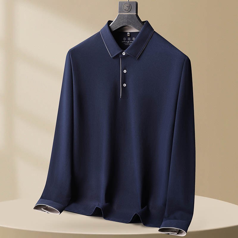 Langærmet polo shirt