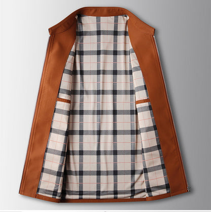 Cargojakke med reverskrave og lynlås