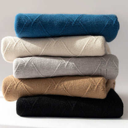 Klassisk tyk kashmirstriktrøje