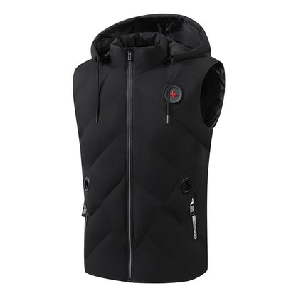 Herre vatteret vest med hætte