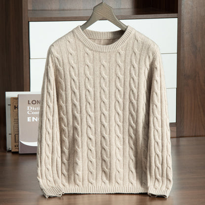 Ren cashmere-strikbluse