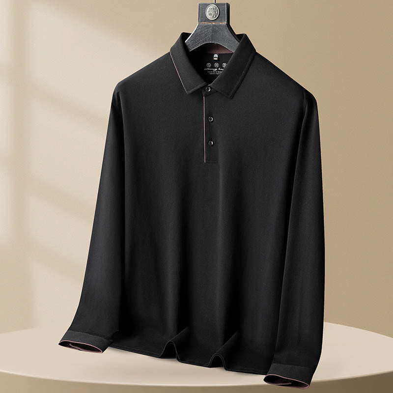 Langærmet polo shirt