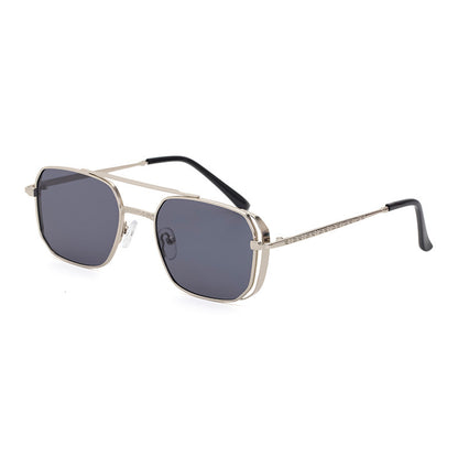Kvadratisk Steampunk Solbrille