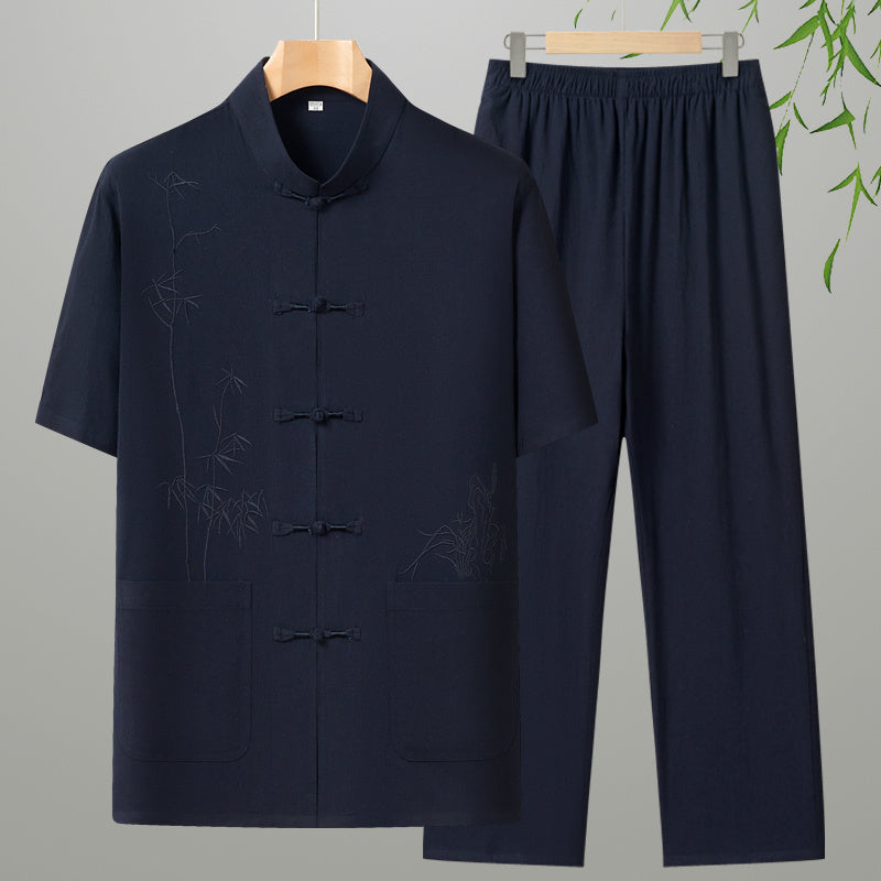 Afslappet Bomulds To-delt Outfit